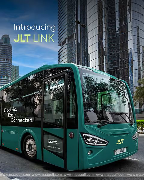 New electric bus service in Dubai JLT..!!